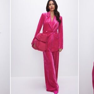 Good American Velvet Pantsuit